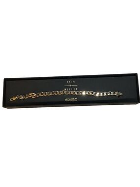 Bain x Miller Men’s Gold Chain Link Bracelet New